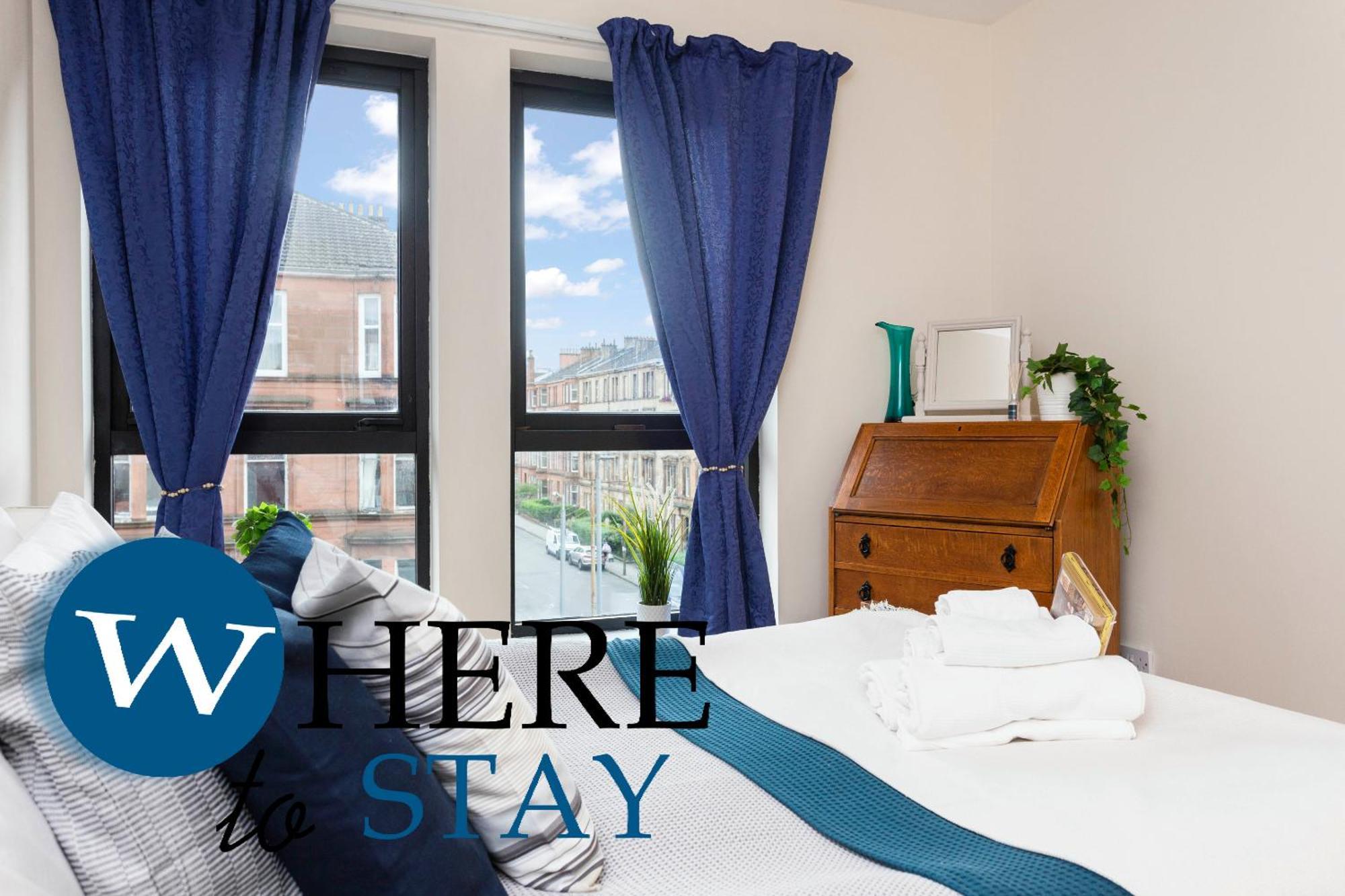 Bright 1 Bedroom Apartment-private Parking Glasgow