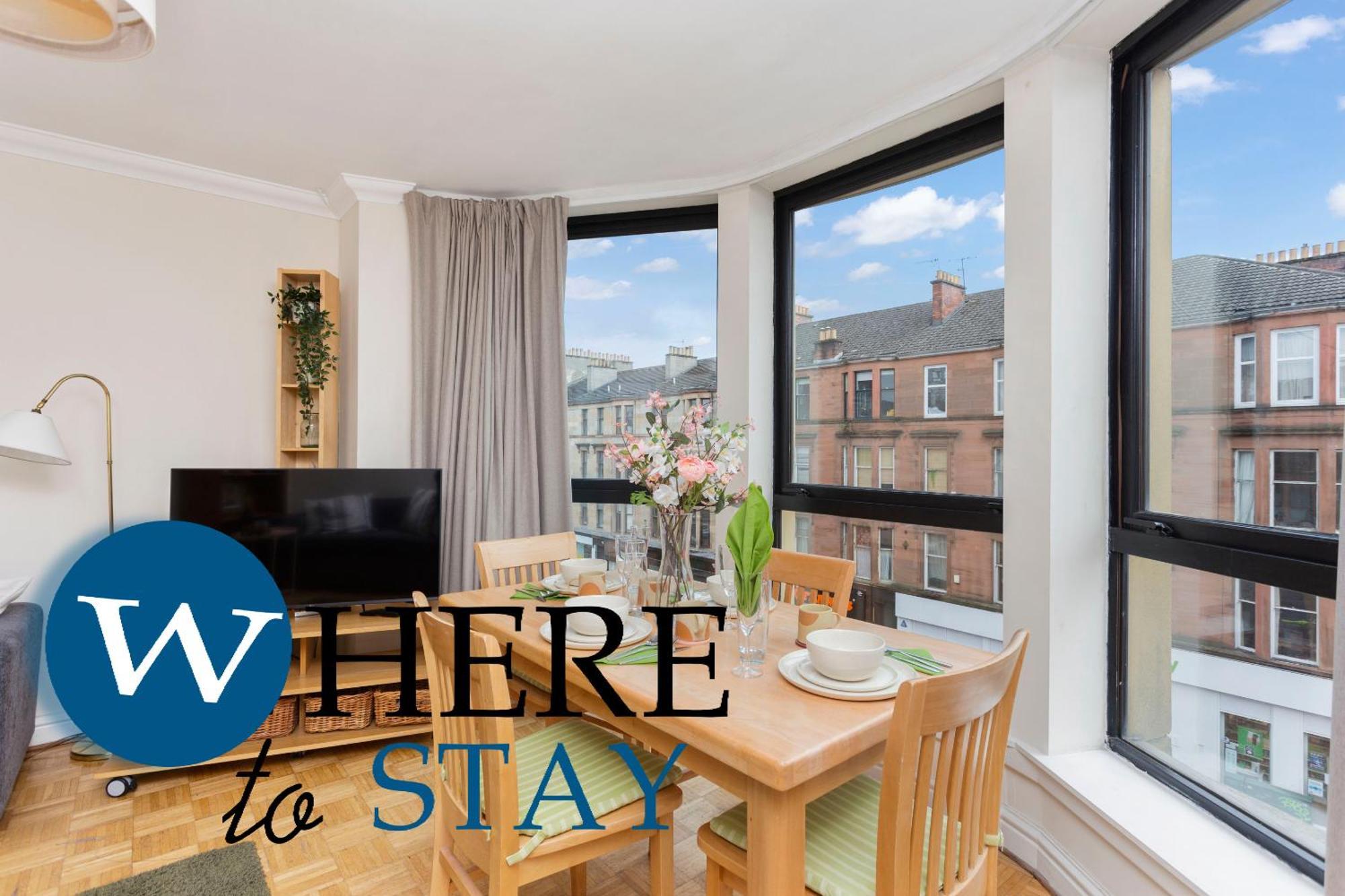 Apartment Bright 1 Bedroom Apartment-private Parking Glasgow